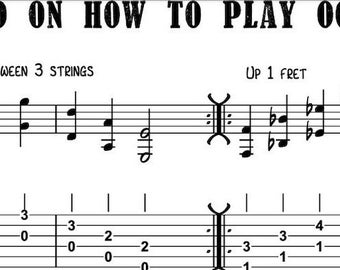 Octavas de guitarra al estilo de Wes Montgomery: partituras y tablaturas