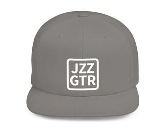 Gorra snapback JZZ GTR bordada en blanco, regalo para amantes de la música