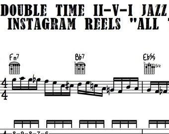 Double Time Jazz Guitar Lick | PDF Lesson & TABs
