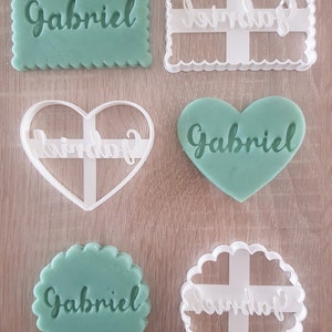 Customizable Cookie Cutters Petit Beurre, Heart, Round image 7