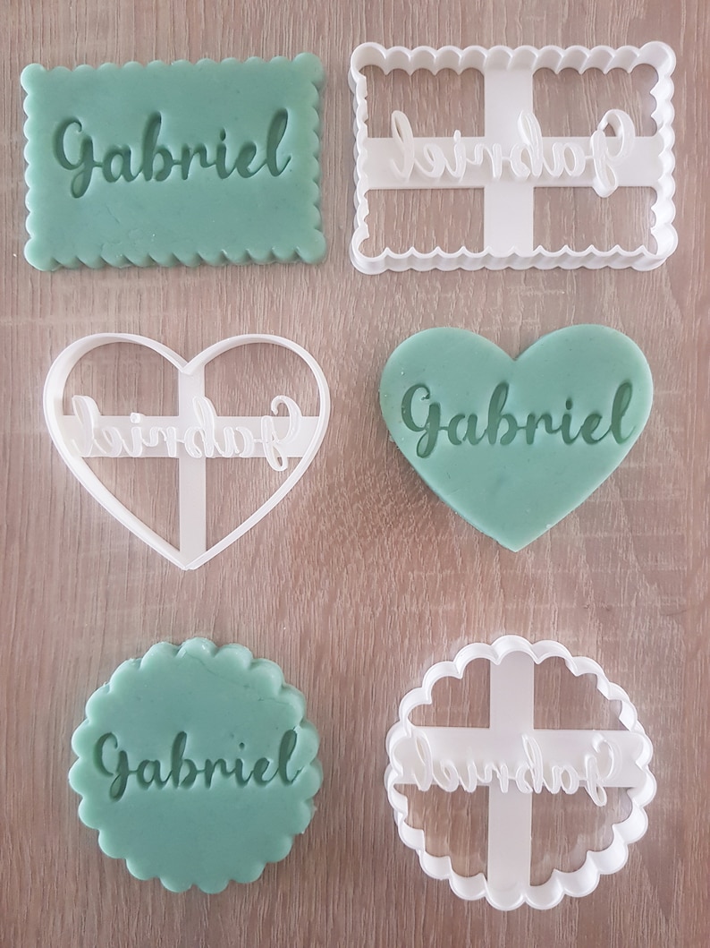 Customizable Cookie Cutters Petit Beurre, Heart, Round image 7