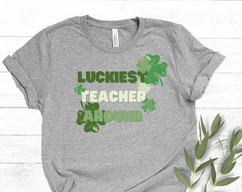 Camisa do Dia de São Patrício para Professores Presente para Camisa da Sorte de São Patrício para Professores