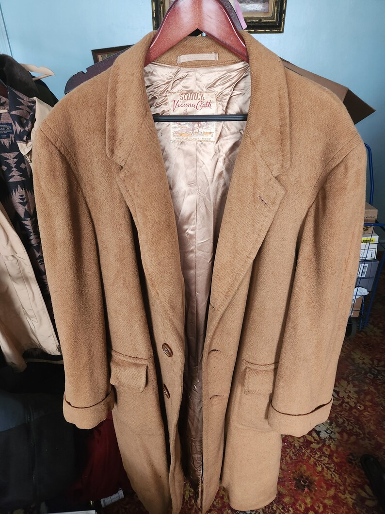 1950s Men's Rare Vicuna Winter Coat