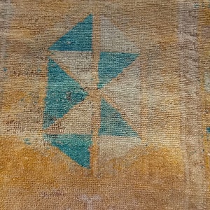 2x3 tapis,2x3 tapis turc,2x3 paillasson,2x3 tapis Smoll,2x3 tapis beige,2x3 tapis Ousak,2x3 tapis vintage,1&#39;6x3&#39;8 pieds,46 cm/112 cm