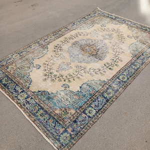 5x8 Rug,5x8 Turkish Rug,5x8 Ousak rug,5x8 Vintage Carpet rug,Wool rug,Carpet,5x8 Area Rug,,5x8 Antique Rug,Turkish Rug,Decorative Carpet