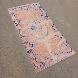 2x4 Rug,Small Rug,Turkish Rug 2x4,Handmade Rug,2x4 Vintage Rug,Oushak Rug,Door Mat Rug,Mini Rug,Bathroom Rug,Smal Vintage Rug,Wool,Rug
