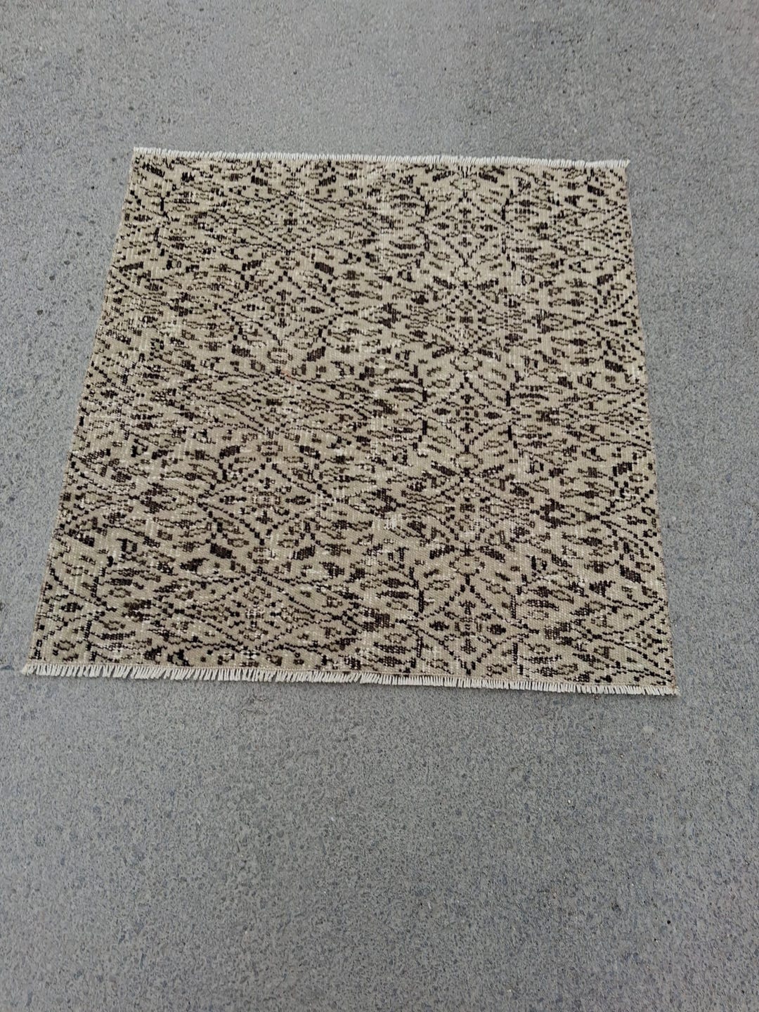 3x3 Vintage Rug,area Rug,rugged Rug,oushak Rug,home Decore Rug,living ...