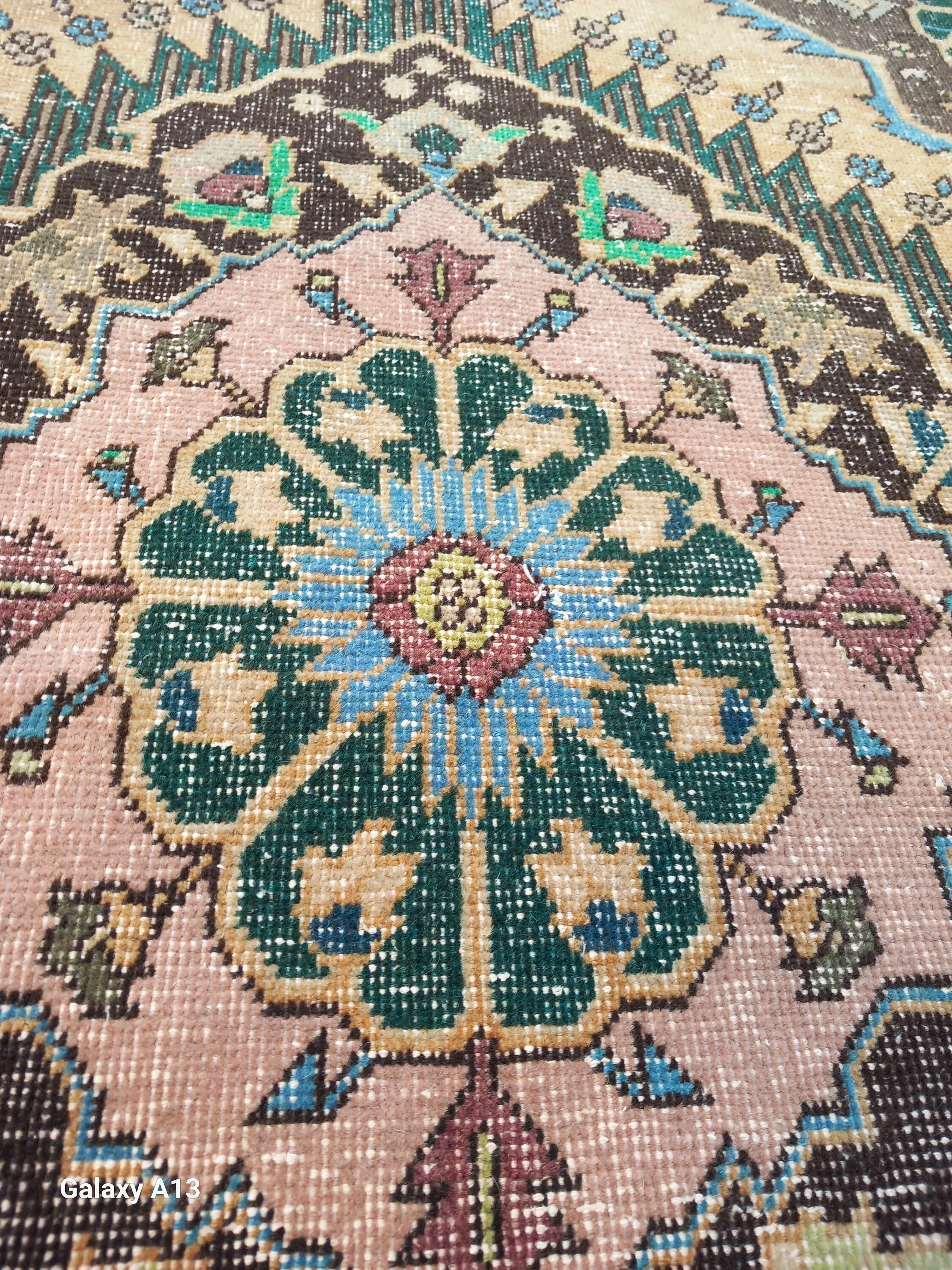 3x8,rug,3x8 Turkish Rug,3x8 Runner Rug,3x8 Decor,3x8 Beige,green Brown