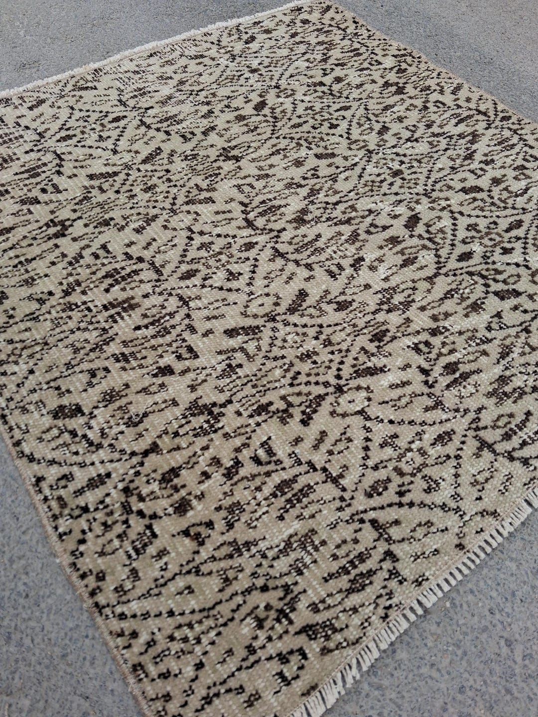 3x3 Vintage Rug,area Rug,rugged Rug,coloring Rug,home Decore Rug,living ...