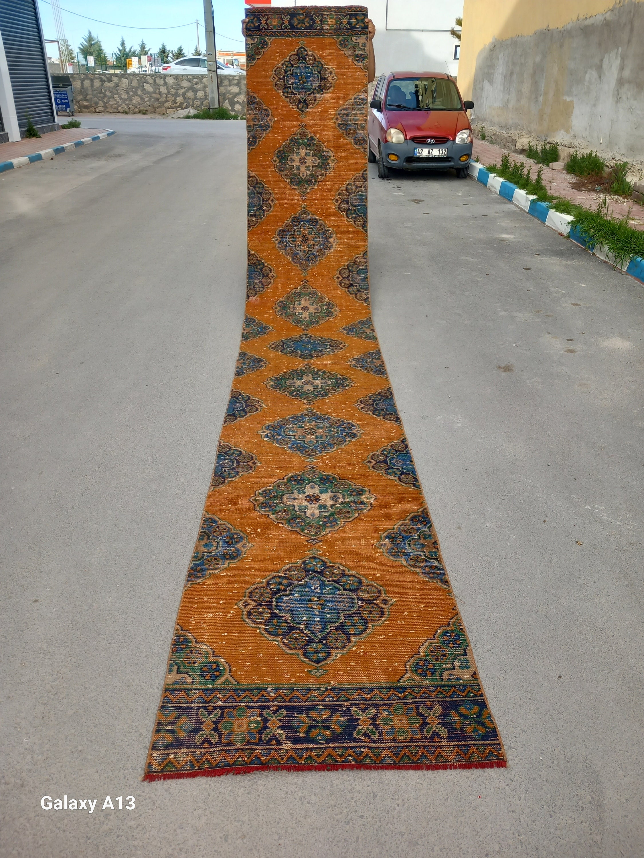 2x18 Runner Rug, Very Long Runner, Extra Long Runner,2x18 Turkish Rug