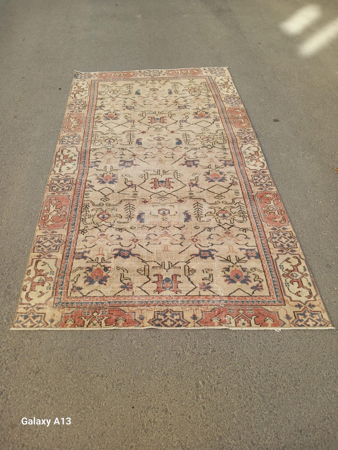 4x8 Inch Rug 4x8 Rug,beige Pink Rug Turkish Rug,4x8 Handmade Vintage Rug Area Rug ...
