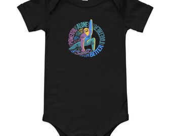 Baby short sleeve one piece - Powerful alone - Better together