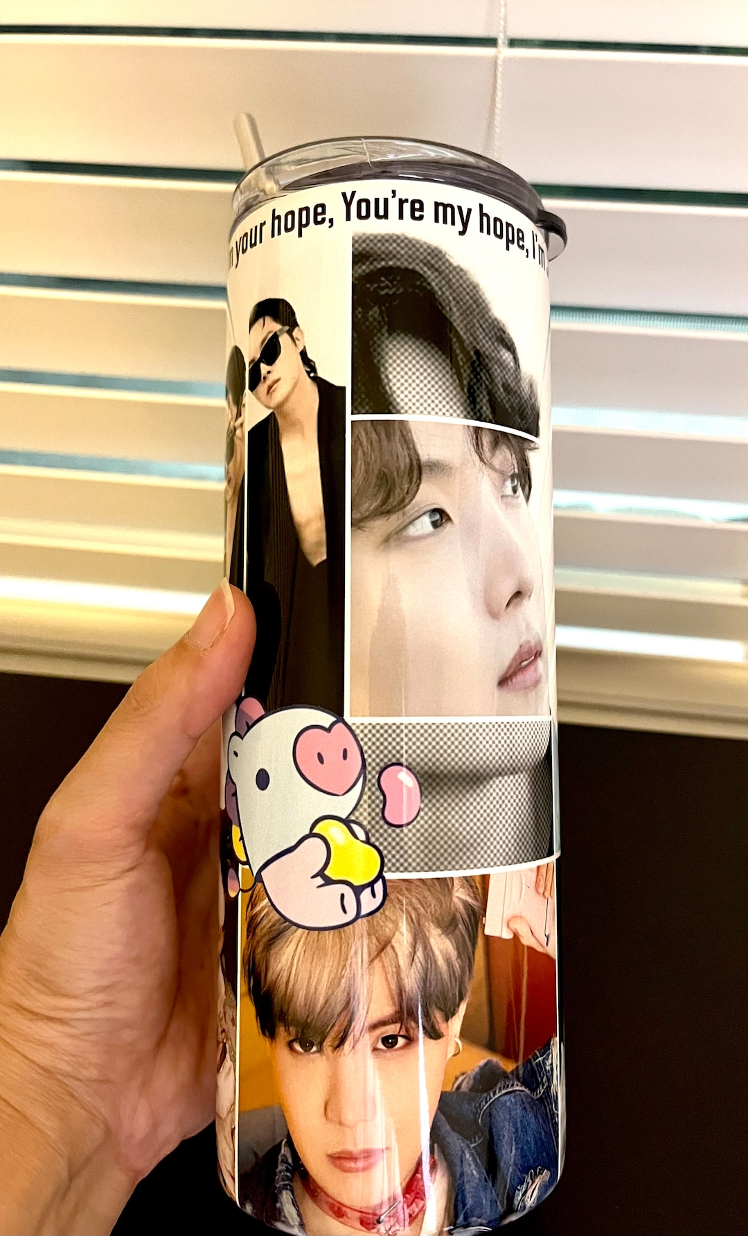 Customized BTS Water Bottle, BTS Tumbler, BTS Jhope Water Bottle, Hobbie Tumbler Etsy