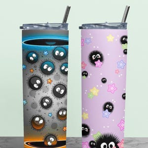 Custom Soot Sprites Tumbler, Soot Sprites Bottle, Soot Studio Ghibli, Soot Ghibli gift, Soot Ghibli Tumbler