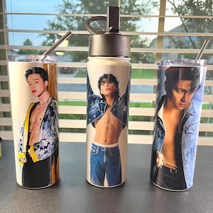 Customized BTS maknae line tumbler, BTS tumbler, BTS water bottle, Jungkook bottle, Jimin bottle, taehyung bottle