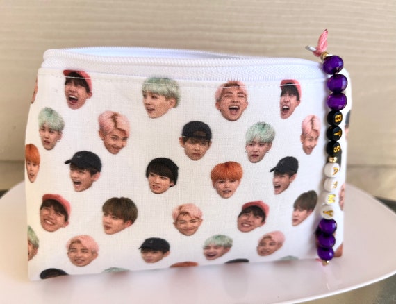 Customized BTS Pouch BTS Make up Bag BTS Coin Pouch Namjoon