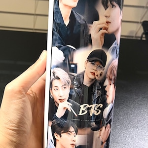 Customized Bangtan Tumbler, BTS Tumbler, BTS Tumbler Merch, BT21 Tumbler, Personalized BTS Mug, 20oz Skinny Straight w/ Metal Straw image 1