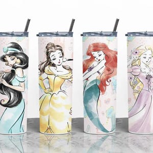 Customized Disney Princess Gift, Disney Princess Tumbler, Custom Princess Gifts, Personalized Princess Water Bottle, Princess Cup with Name