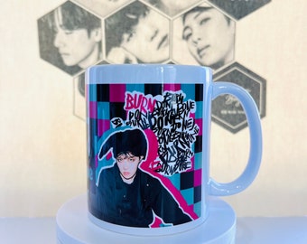 Kundenspezifische BTS J-Hope-Tasse, J-Hope-Tasse, Hobbie-Tasse, Hobbie Brandstiftung Keramik-Tasse