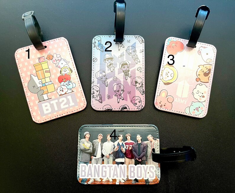 Customizes BTS Luggage Tags BTS Luggage Tags BT21 Luggage Etsy