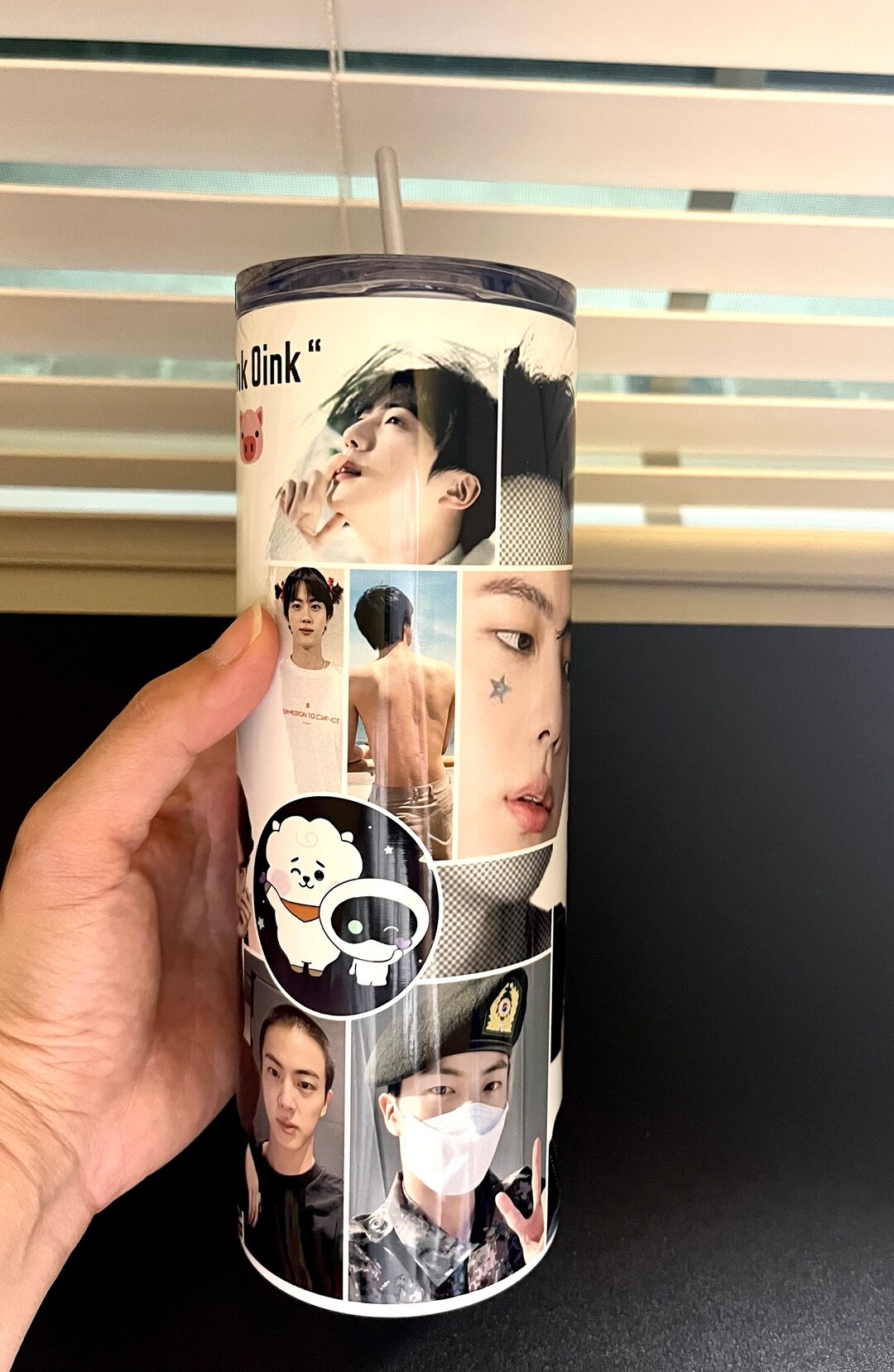 Customized BTS Water Bottle, BTS Tumbler, BTS Jin Water Bottle, Kim Seokjin Tumbler Etsy