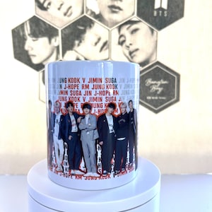 Customized Kpop mug, Kpop Army merch, 11 oz mug, Customized, Gift, Kpop cup