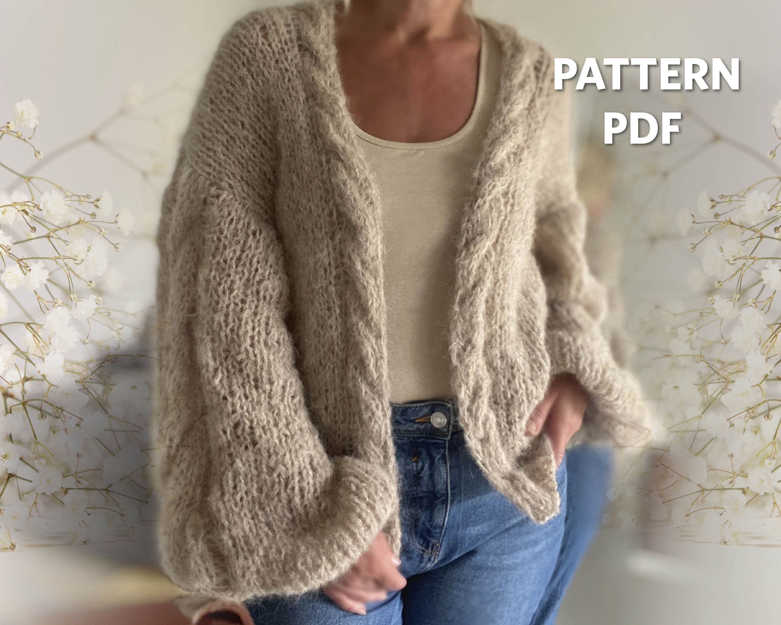 Puff Sleeve Cardigan - Etsy Puff Sleeve Cardigan - Etsy