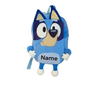 Bonita mochila infantil de color azul con opción personalizada