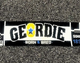 Newcastle Geordie Born and bred scarf