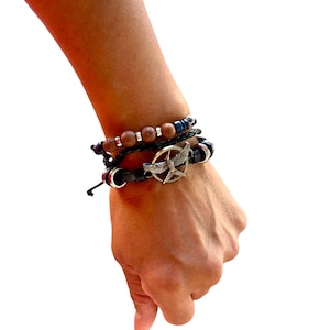 Mockingjay Leder Perlen Armband