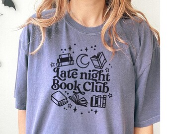 Late Night Book Club Shirt: Halloween Reader Tee