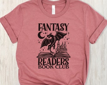 Fantasy Readers Book Club T-Shirt: Dragon Bookish Tee
