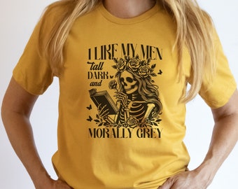 Morally Grey Book Reader Shirt: Dark Romance Bookish Tee