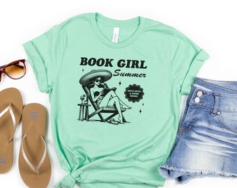 Book Girl Summer T-shirt: Bookworm Reading Tee