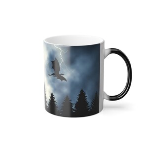 Color Changing Dragon Coffee Mug: Fantasy Book Lover Gift Bild 3