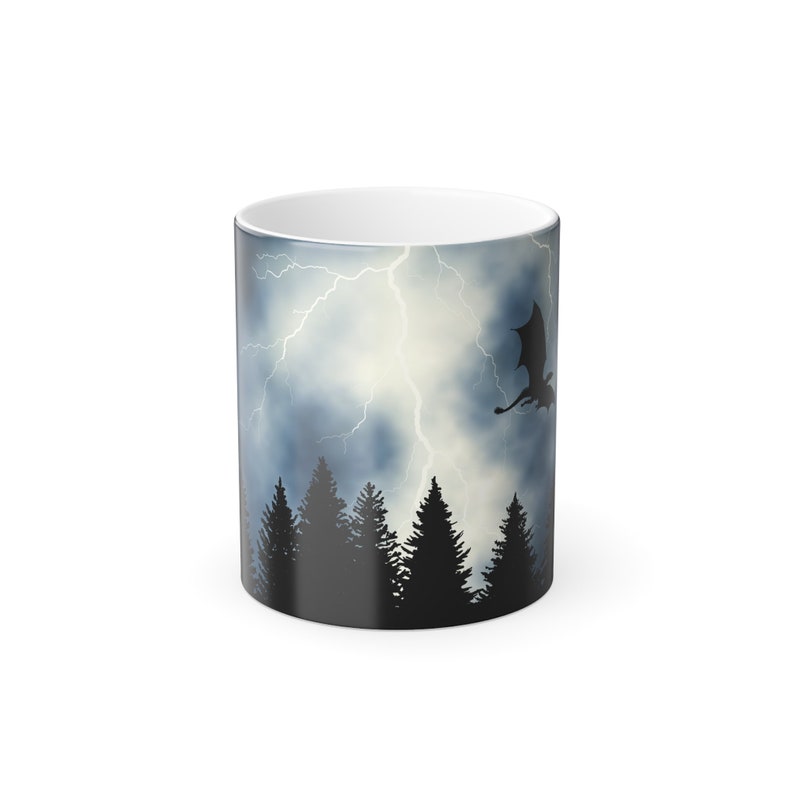 Color Changing Dragon Coffee Mug: Fantasy Book Lover Gift Bild 4