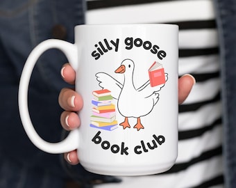Silly Goose Book Club Mug: Book Lover Gift