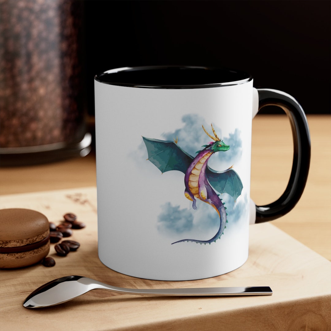 Distracted by Dragons Fantasy Dragon Mug, Valentines Dragon Coffee Mug ...