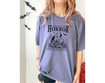 Horror Reader T-Shirt: Spooky Season Bookish Halloween Tee