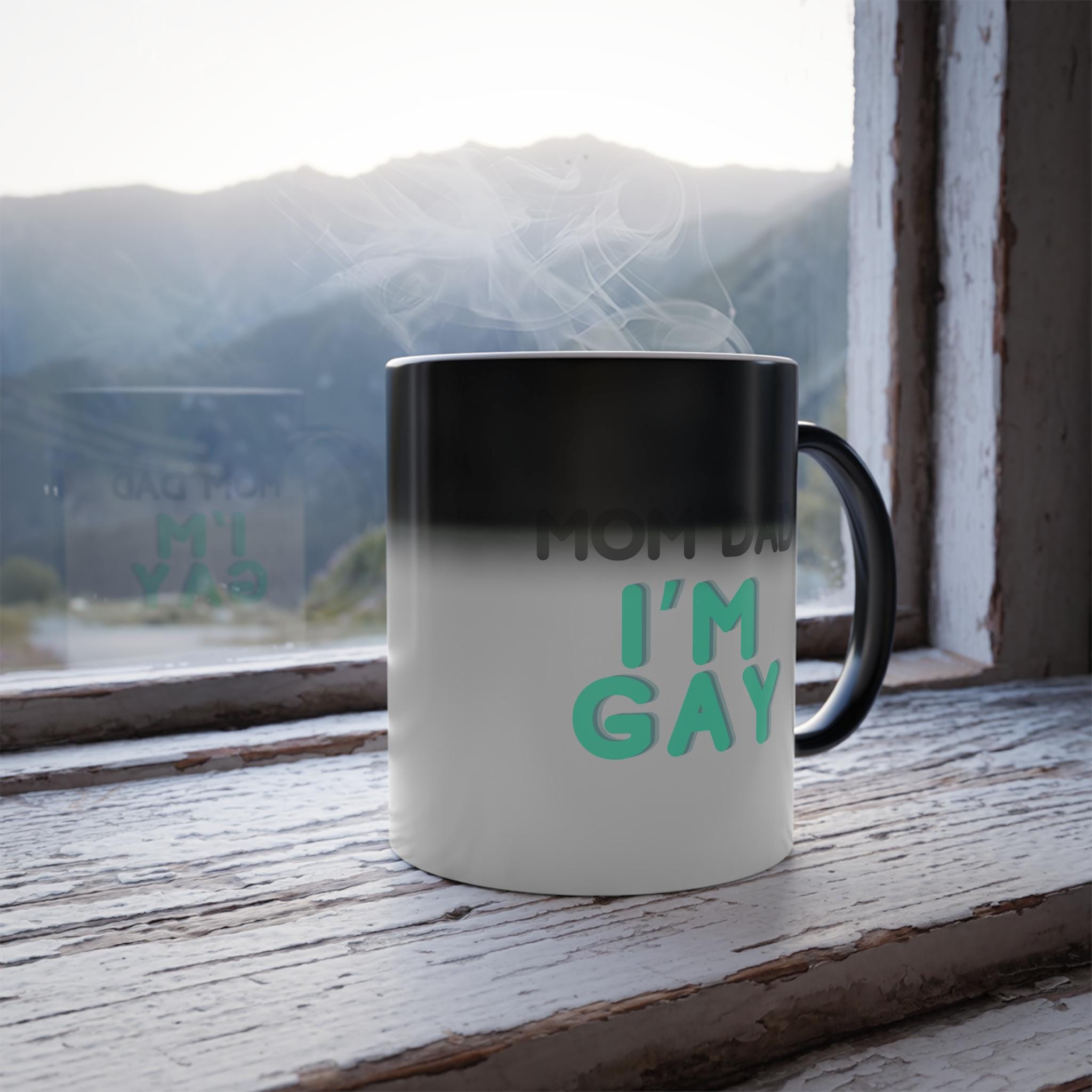 Tazza arcobaleno che cambia colore con il calore I Am Gay