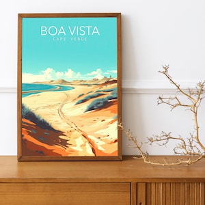 Boa Vista, Capo Verde - Stampa artistica / Poster moderno / Stampa / Disponibile nei formati: A5, A4, A3, Download digitale