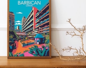 Barbican, London - Art Print | Modern Poster | Print | Available in many sizes or Digital Download