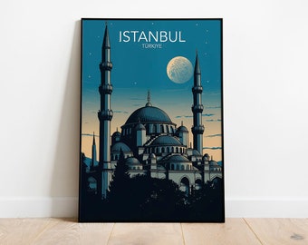 Impresión artística de Estambul / Póster moderno / Impresión / Disponible en varios tamaños o descarga digital