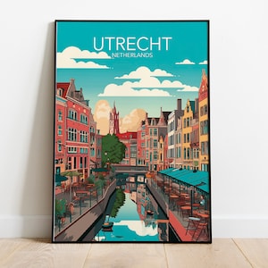 Utrecht, Netherlands - Art Print | Modern Poster | Print | Available in many sizes or Digital Download
