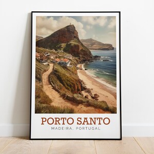 Porto Santo - Impresión artística en acuarela / Póster moderno / Impresión / Disponible en varios tamaños o descarga digital