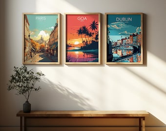Travel Art Print for Home Decor Multibuy: Buy 2, Get 1 Free!