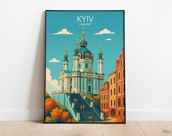 Kyiv, Ukraine | Modern Poster | Print | Available in many sizes or Digital Download