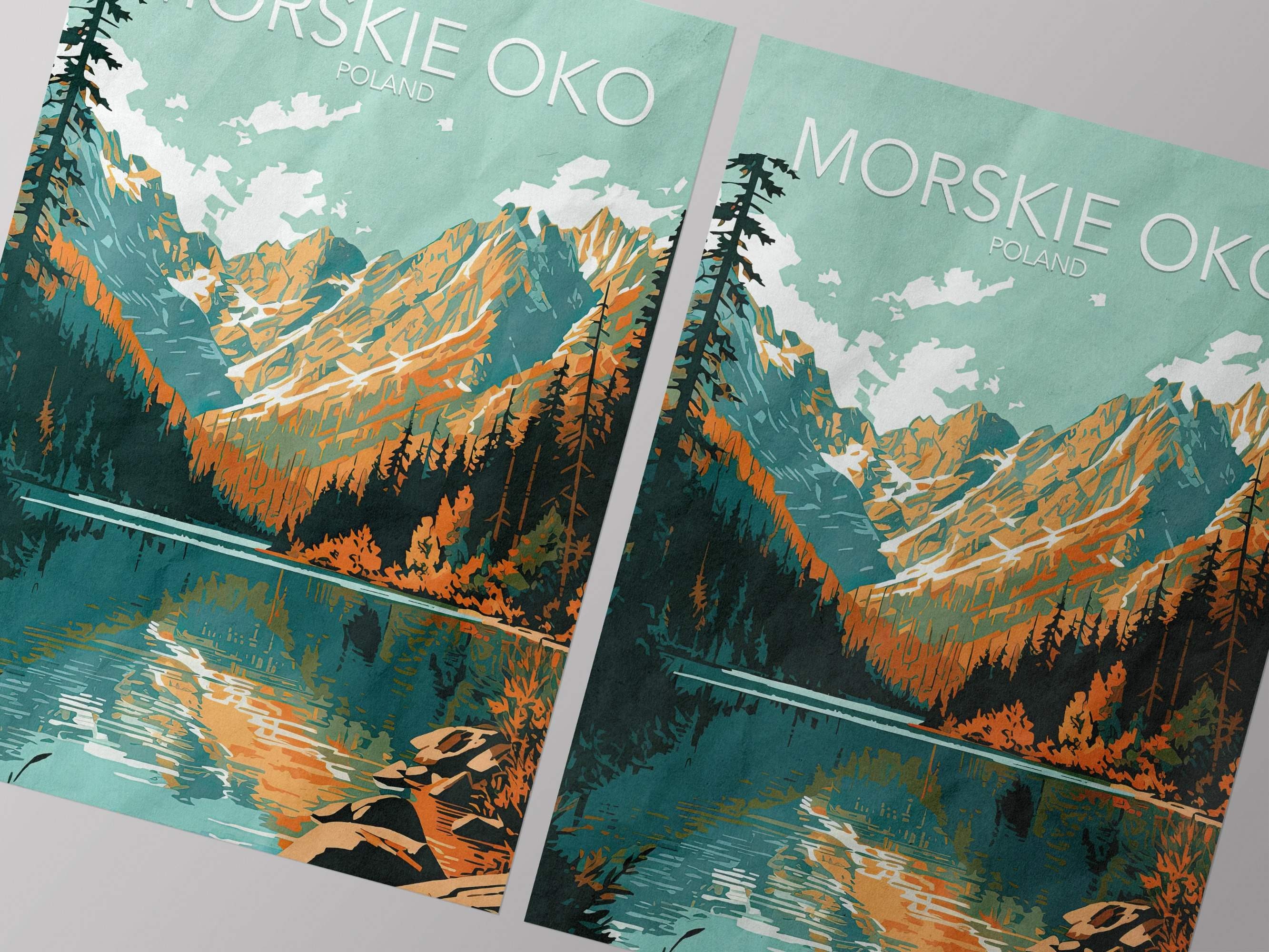Morskie Oko Art Print | Modern Poster | Print | Available in Many Sizes ...