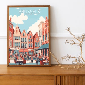 Brussels, Belgium - Art Print | Modern Poster | Print | Available in many sizes or Digital Download
