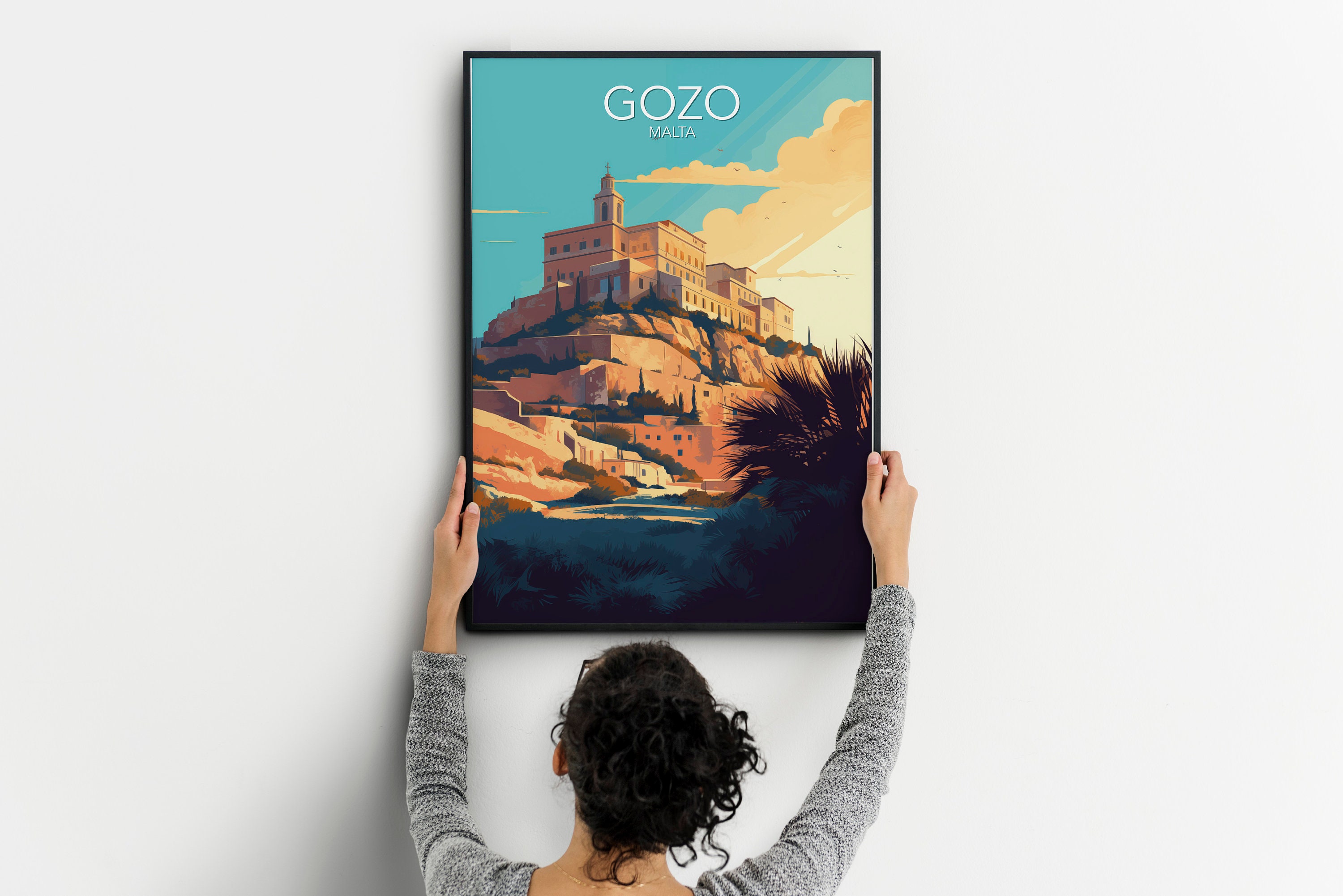 Gozo Art Print | Modern Poster | Print | Available in Many Sizes or ...